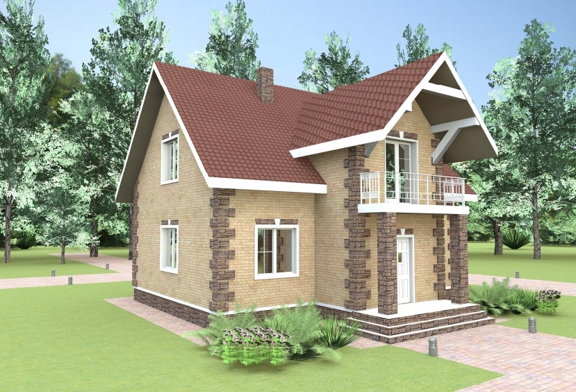 Проекты одноэтажных домов из пеноблоков до 150 кв м с террасой